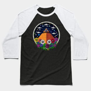 Egyptian Pyramid Alien UFO Baseball T-Shirt